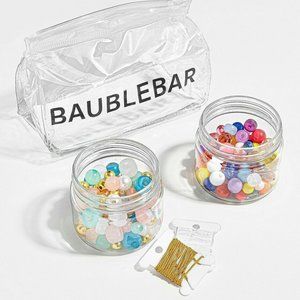 Baublebar Build Your Own Bracelet Kit 2 Jars of Beads 2 Bracelet Strands New!